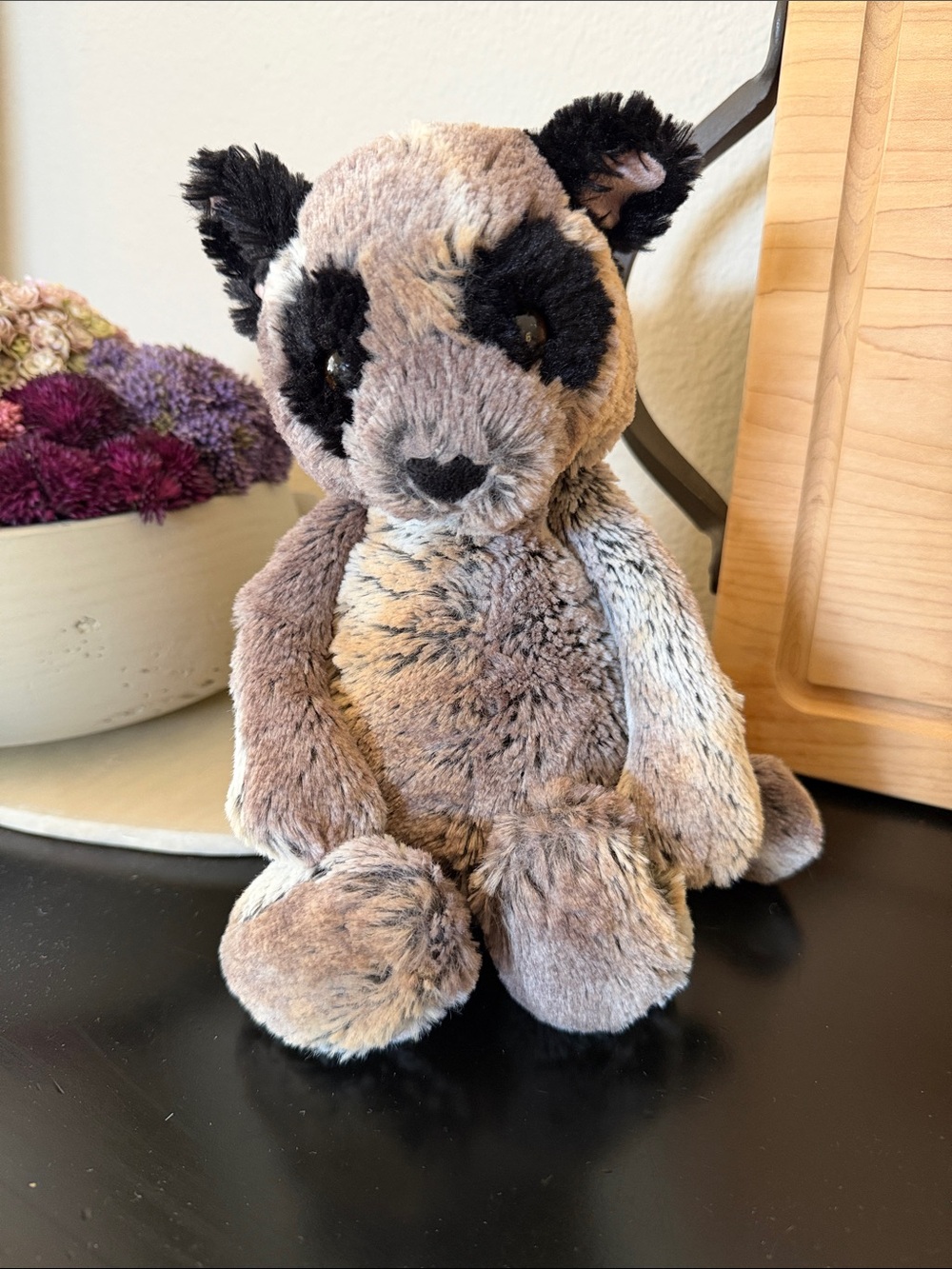 Jellycat Gray and Black Plush Bashful Lemur